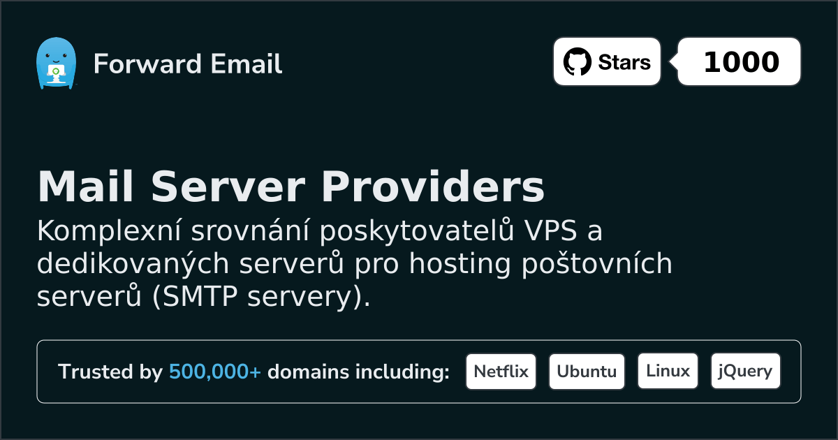 Nejlepší poskytovatelé poštovních serverů