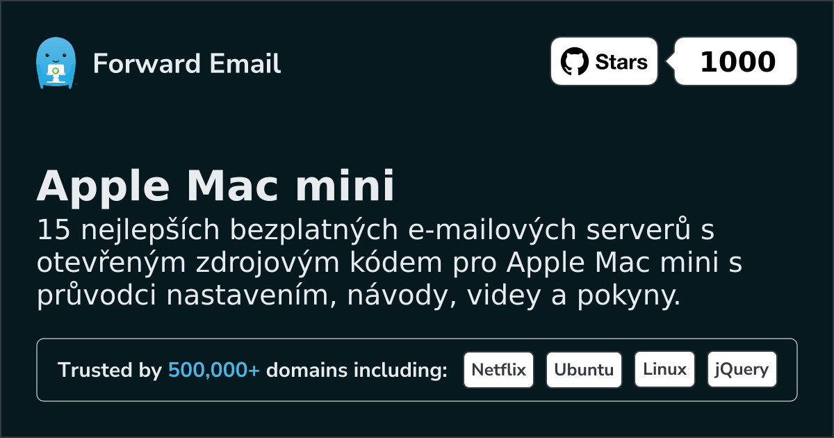 15 Best Open Source Email Servers for Apple Mac mini in 2026