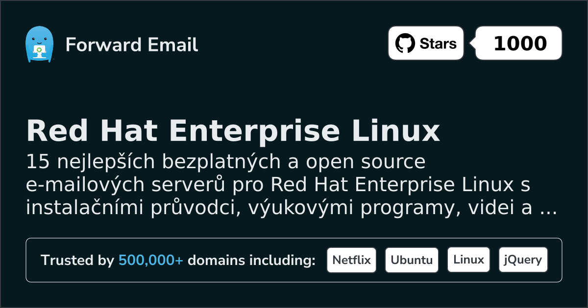 15 Top Open Source Email Servers for Red Hat Enterprise Linux in 2026