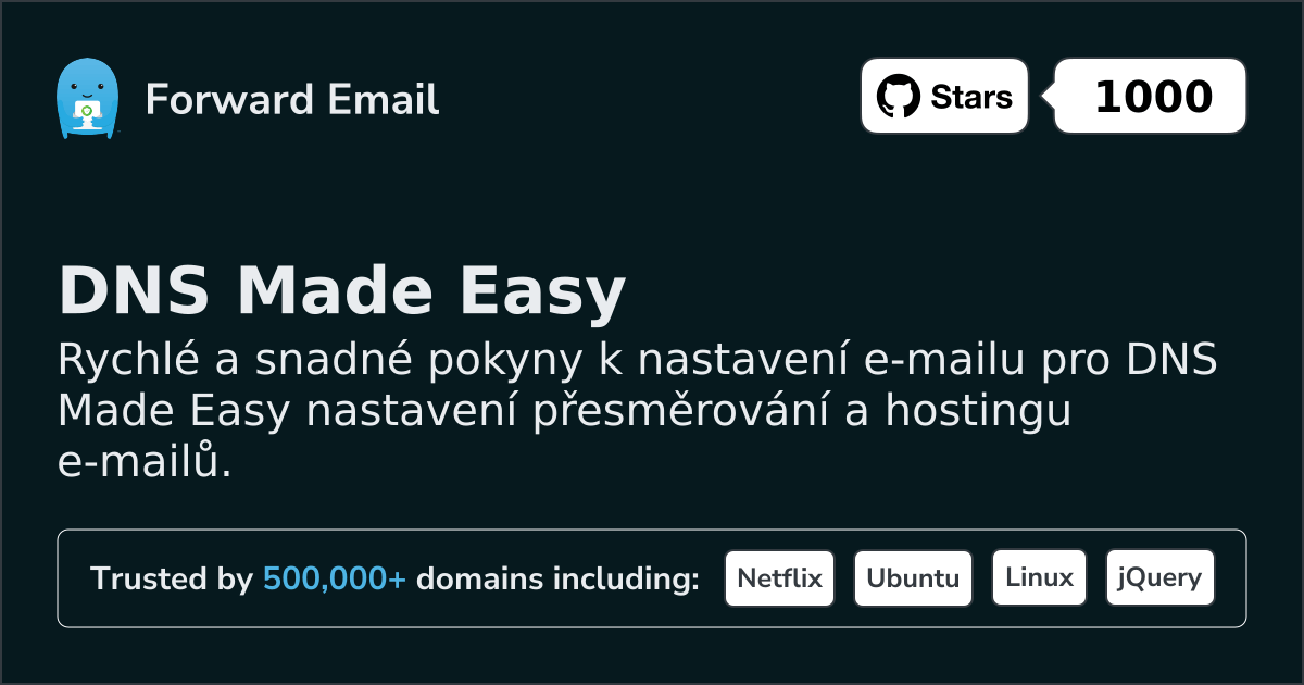 Jak nastavit e-mail pomocí DNS Made Easy