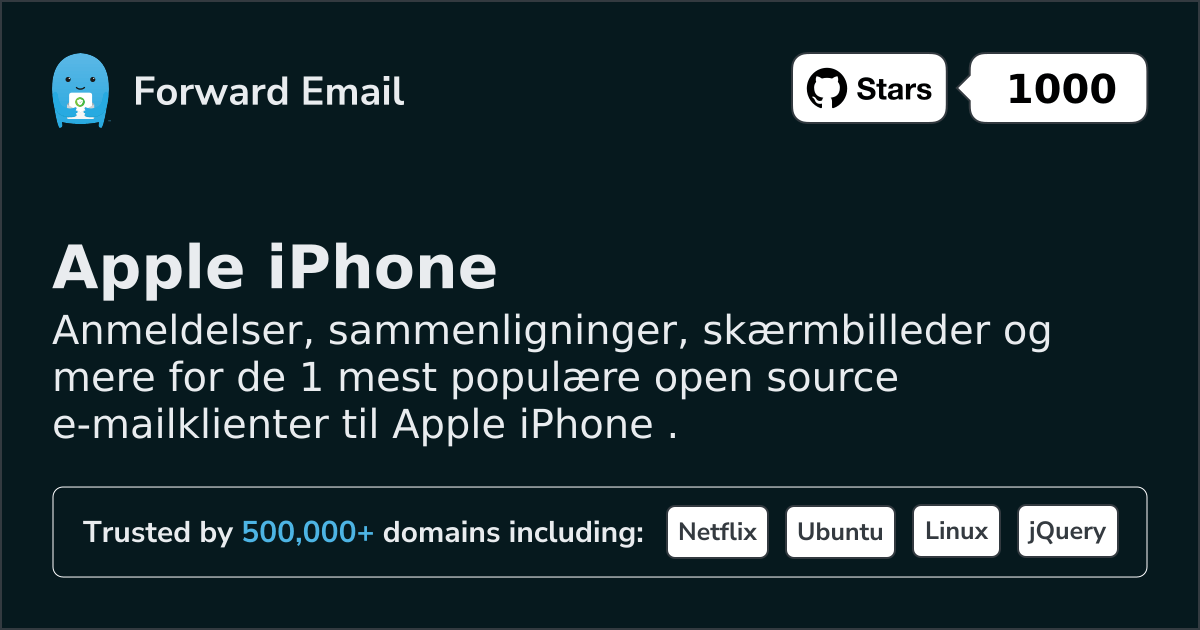 1 Most Popular Open Source Email Clients for Apple iPhone in 2026