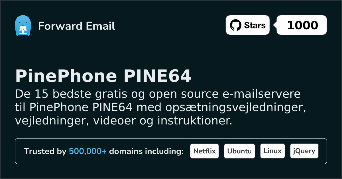 15 Top Open Source Email Servers for PinePhone PINE64 in 2026