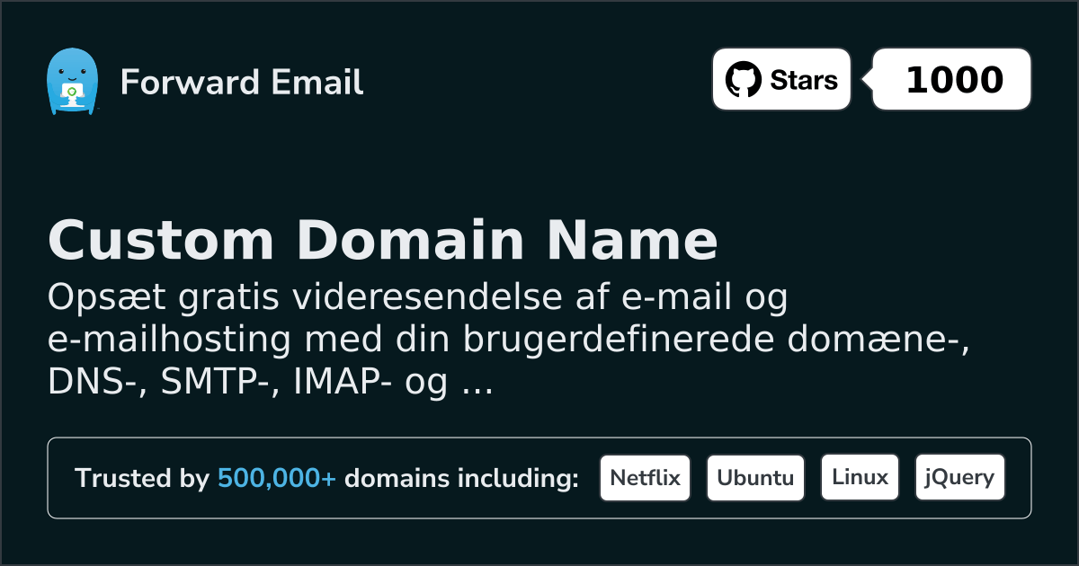 Sådan opsætter du e-mail med Send Email with Custom Domain