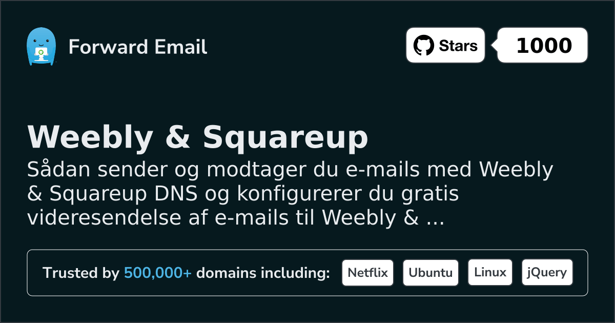 Sådan opsætter du e-mail med Weebly & Squareup
