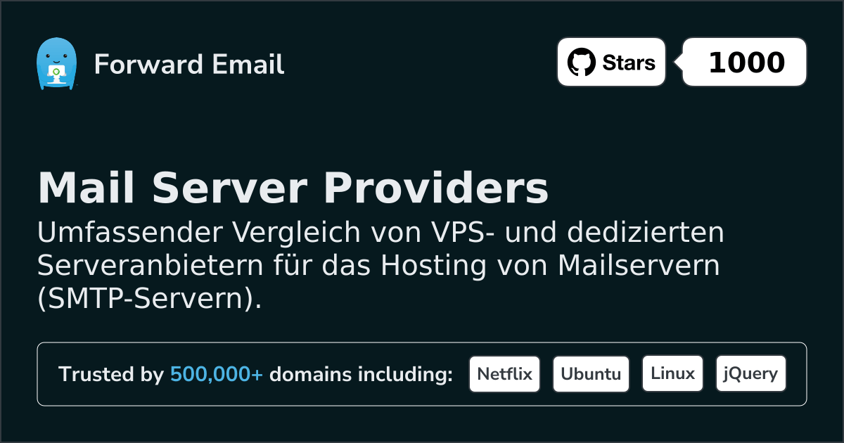 Beste Mailserver-Anbieter