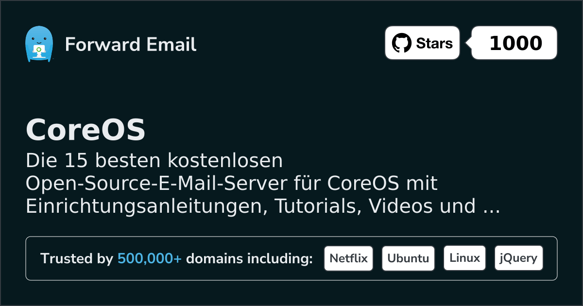 15 Greatest Open Source Email Servers for CoreOS in 2026
