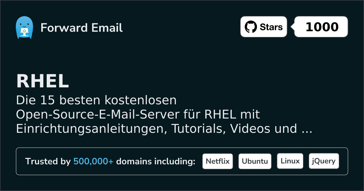 15 Top Open Source Email Servers for RHEL in 2026