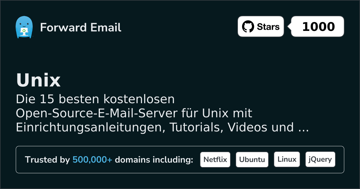 15 Top Open Source Email Servers for Unix in 2026