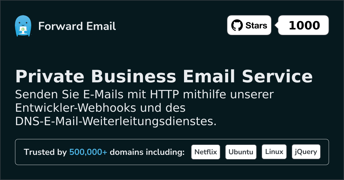 Kostenlose E-Mail-Webhooks für Entwickler und benutzerdefinierte Domänen