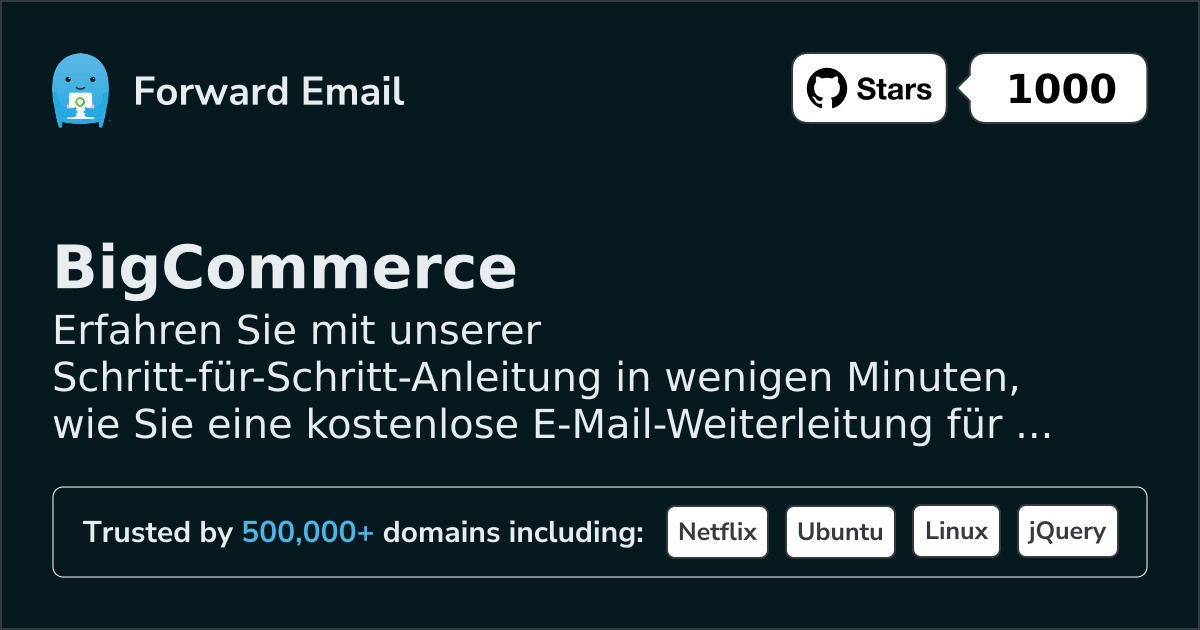 So richten Sie E-Mail mit BigCommerce ein
