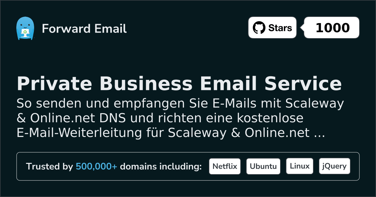 So richten Sie E-Mail mit Scaleway & Online.net ein
