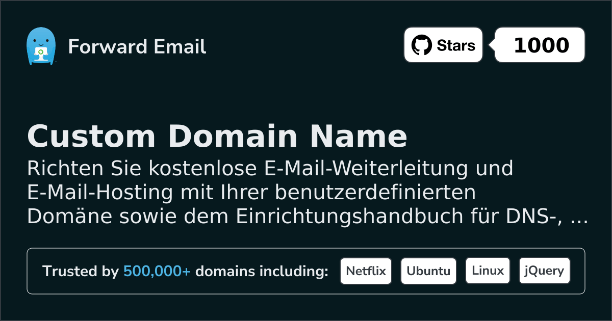 So richten Sie E-Mail mit Send Email with Custom Domain ein