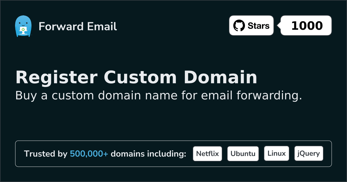 Register Custom Domain for Email
