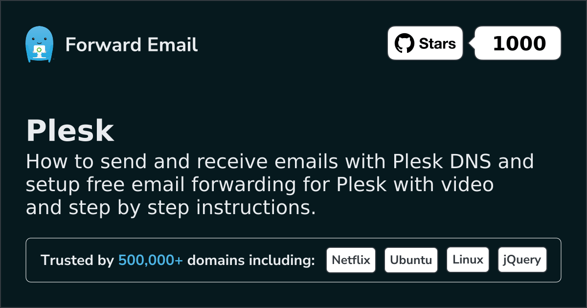 How to Setup Email with Plesk