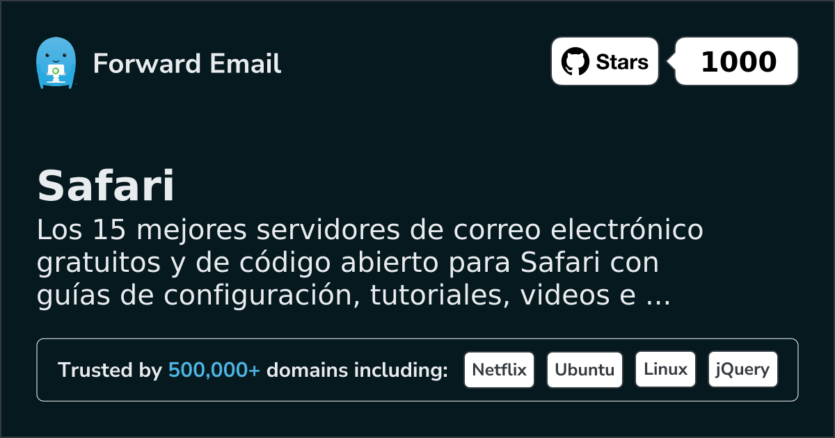 15 Top Open Source Email Servers for Safari in 2026