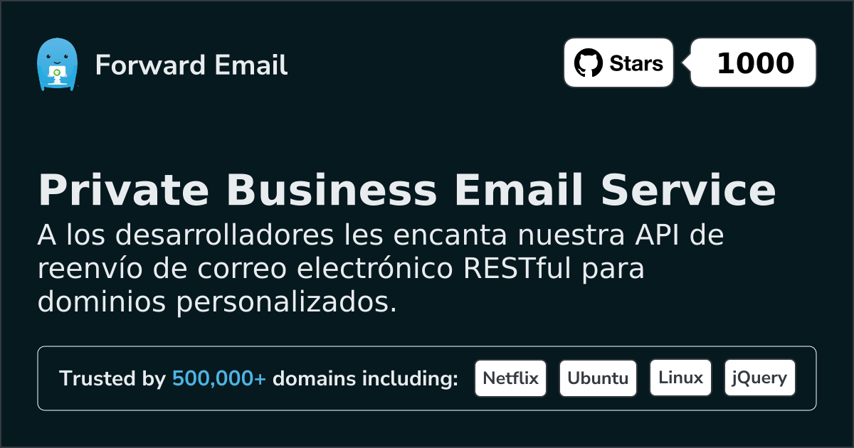 API de correo electrónico para desarrolladores para dominios personalizados y webhooks