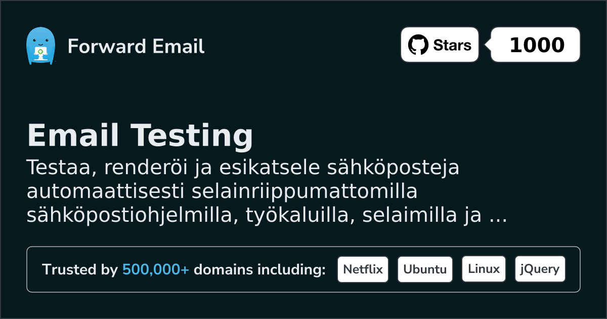 Sähköpostien testaus selaimille ja iOS-simulaattorille