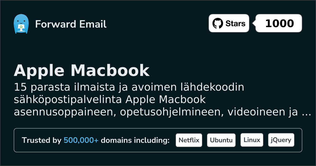 15 Best Open Source Email Servers for Apple Macbook in 2026