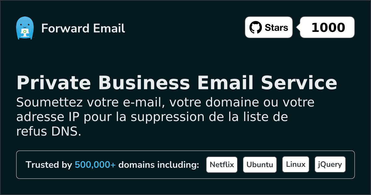 Suppression de la liste noire