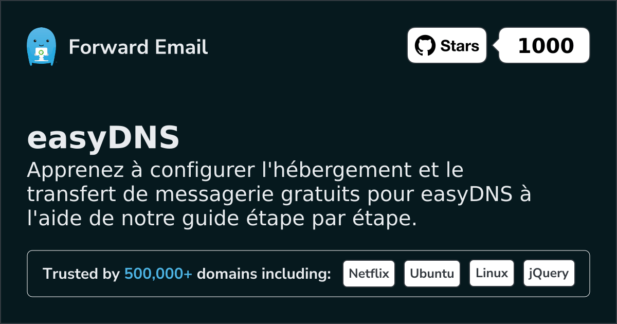 Comment configurer la messagerie électronique avec easyDNS