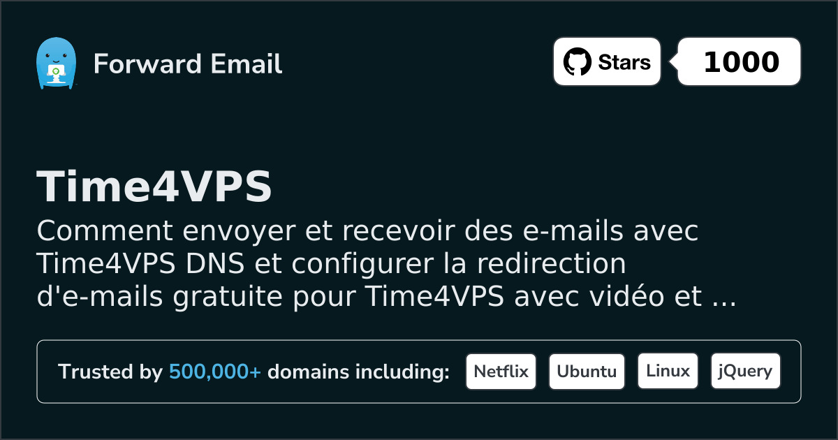 Comment configurer la messagerie électronique avec Time4VPS