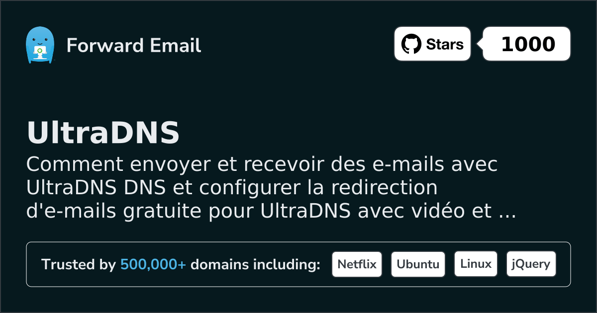 Comment configurer la messagerie électronique avec UltraDNS