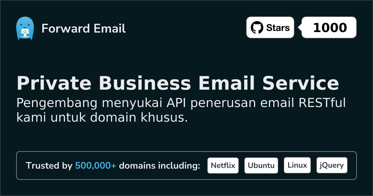 API Email Pengembang untuk Domain dan Webhook Kustom