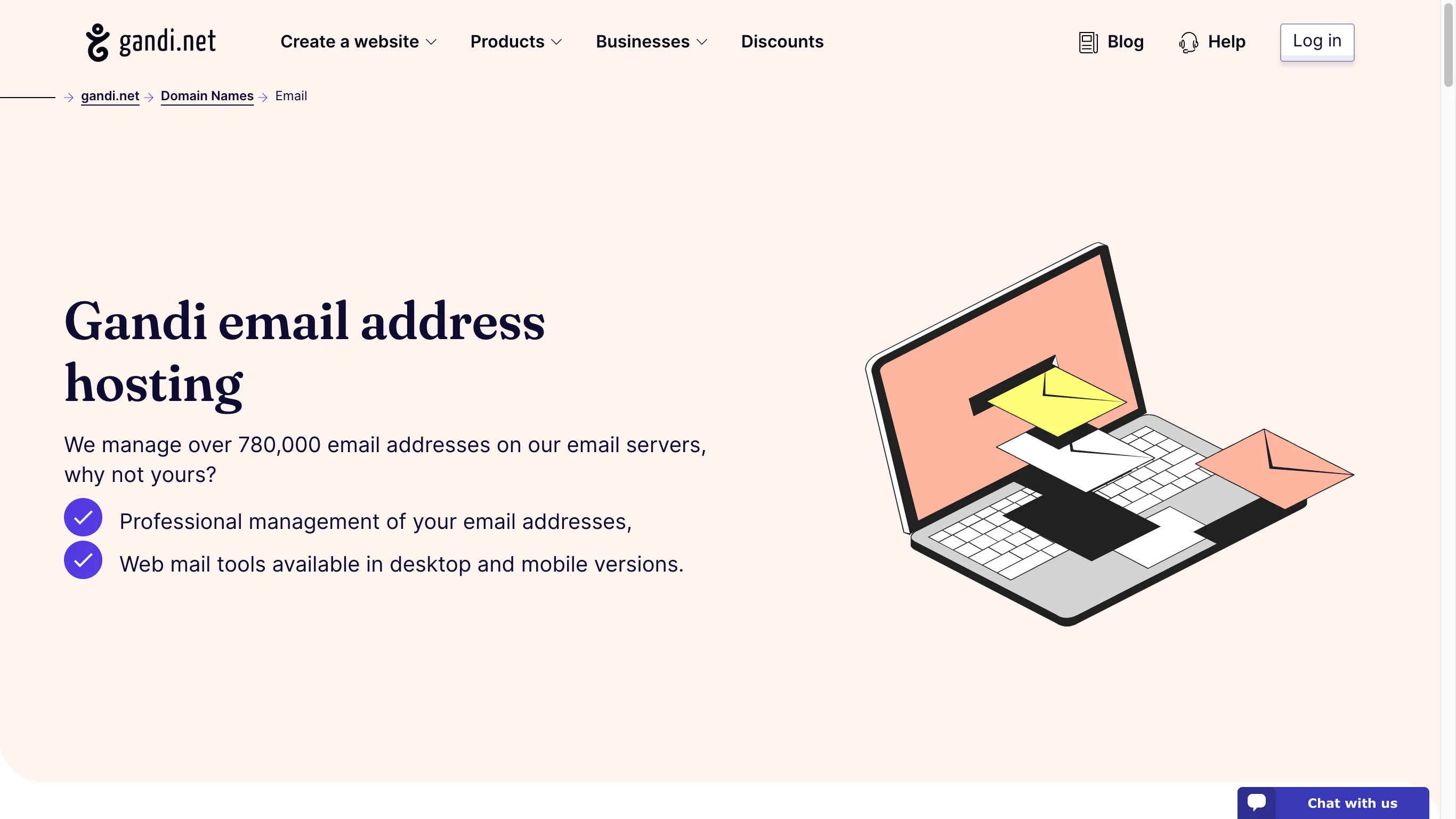 Gandi is a closed-source email service.