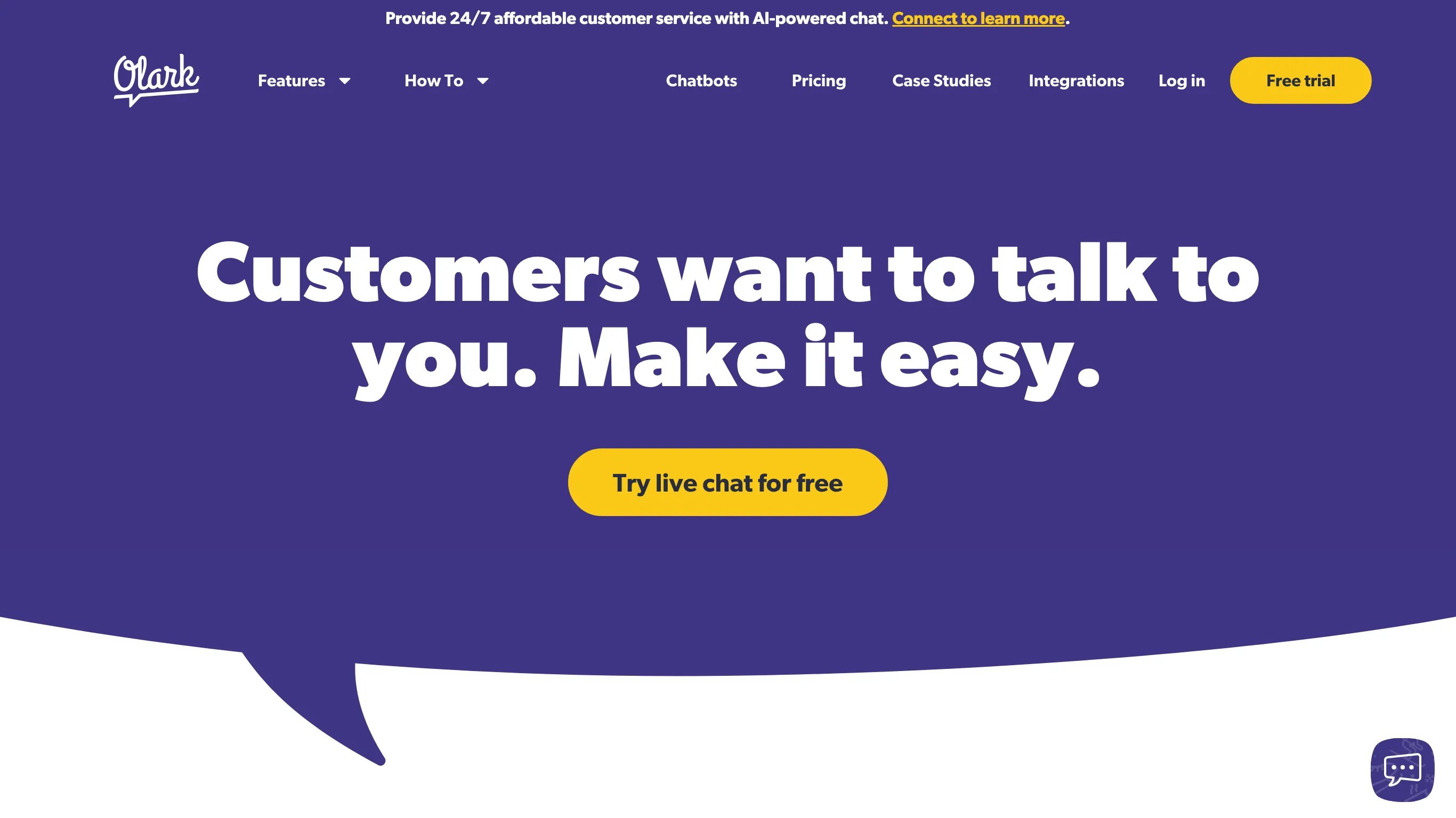 Olark is a closed-source email service.