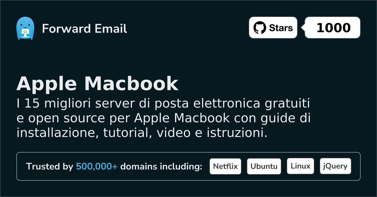 15 Best Open Source Email Servers for Apple Macbook in 2026