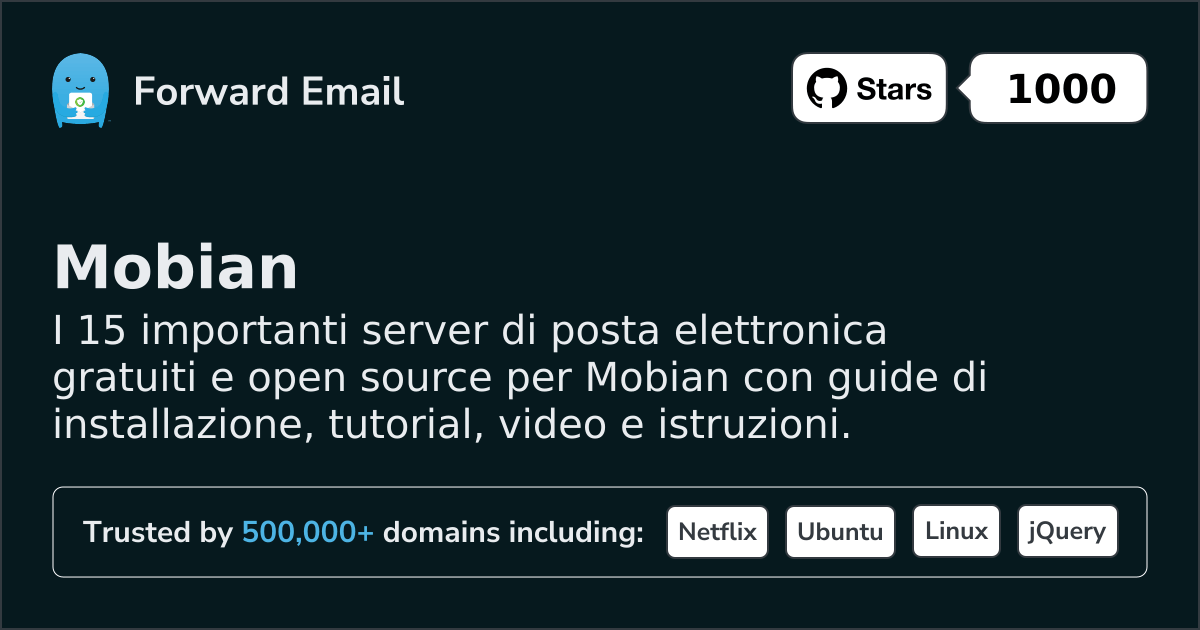 15 Important Open Source Email Servers for Mobian in 2026