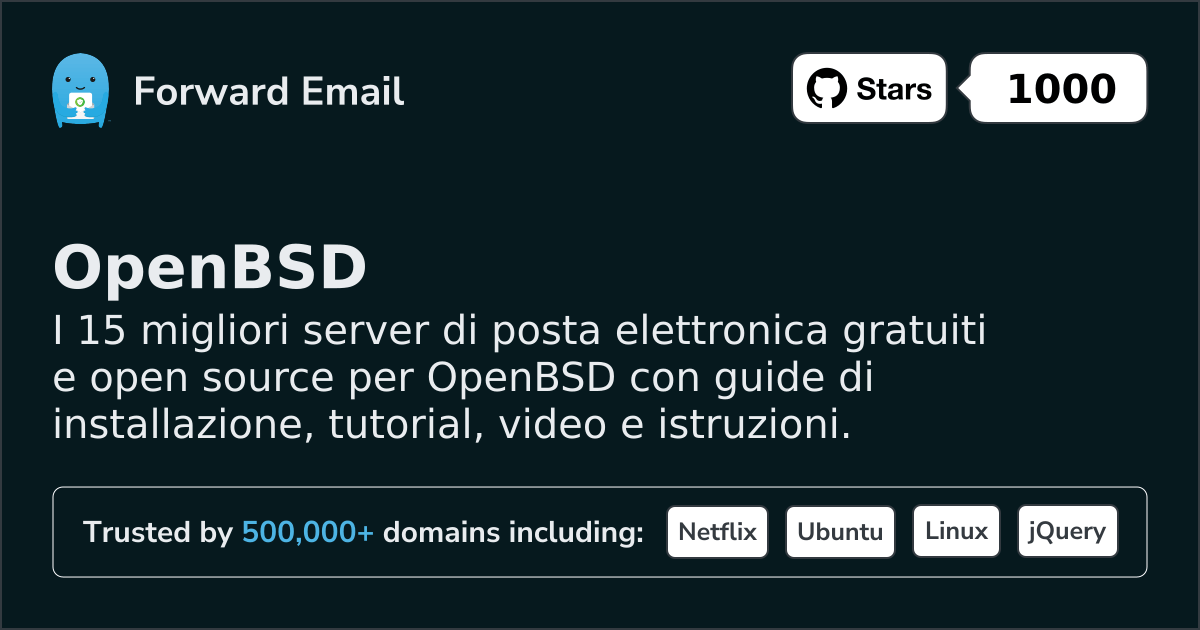 15 Best Open Source Email Servers for OpenBSD in 2026