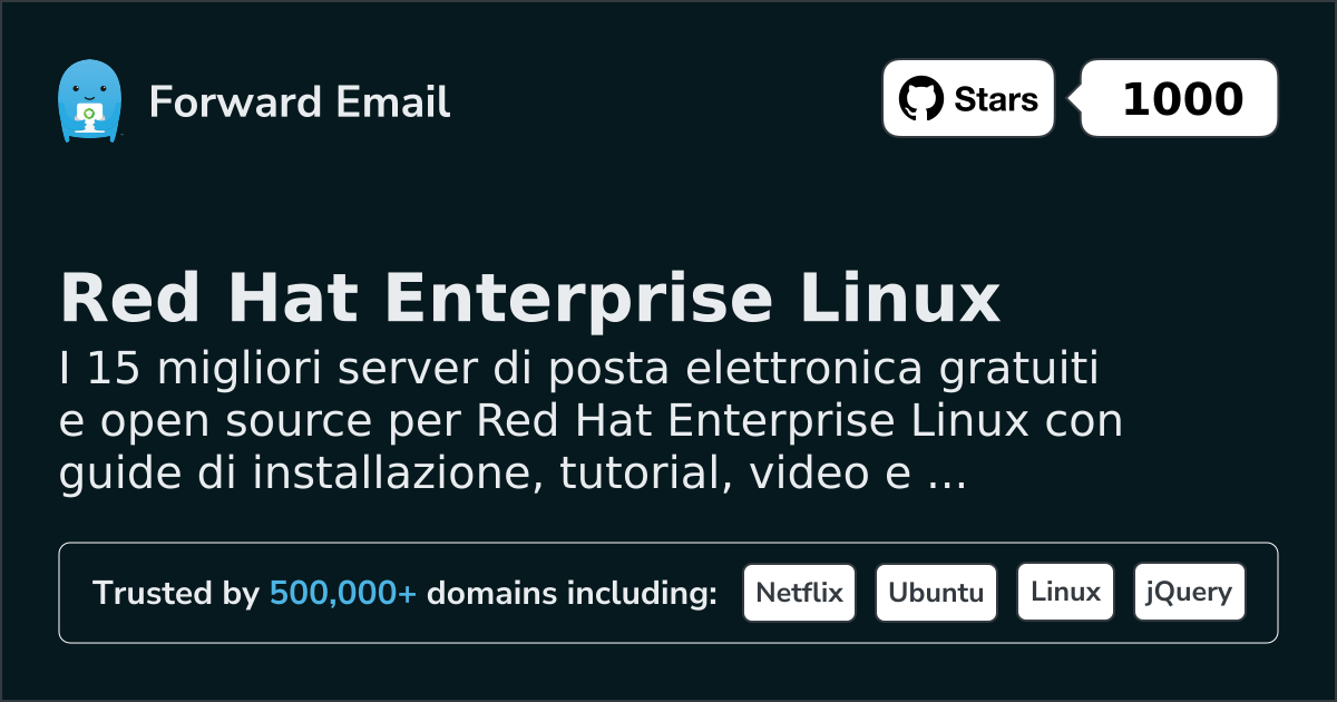 15 Top Open Source Email Servers for Red Hat Enterprise Linux in 2026