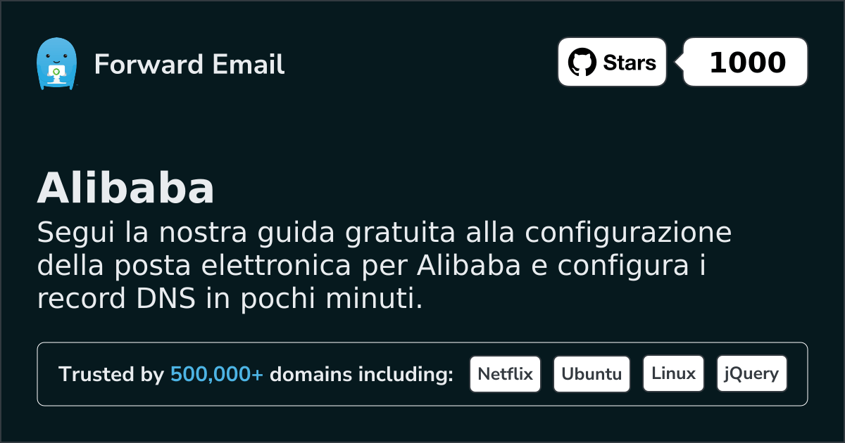 Come configurare l'email con Alibaba