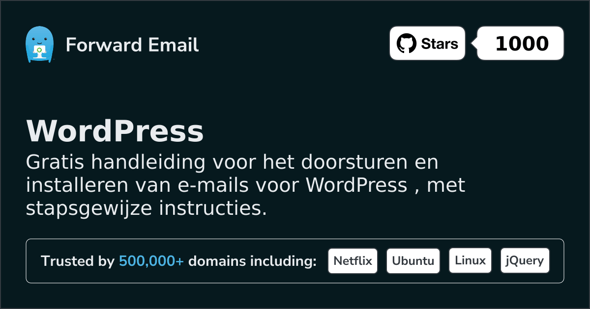 E-mail instellen met WordPress