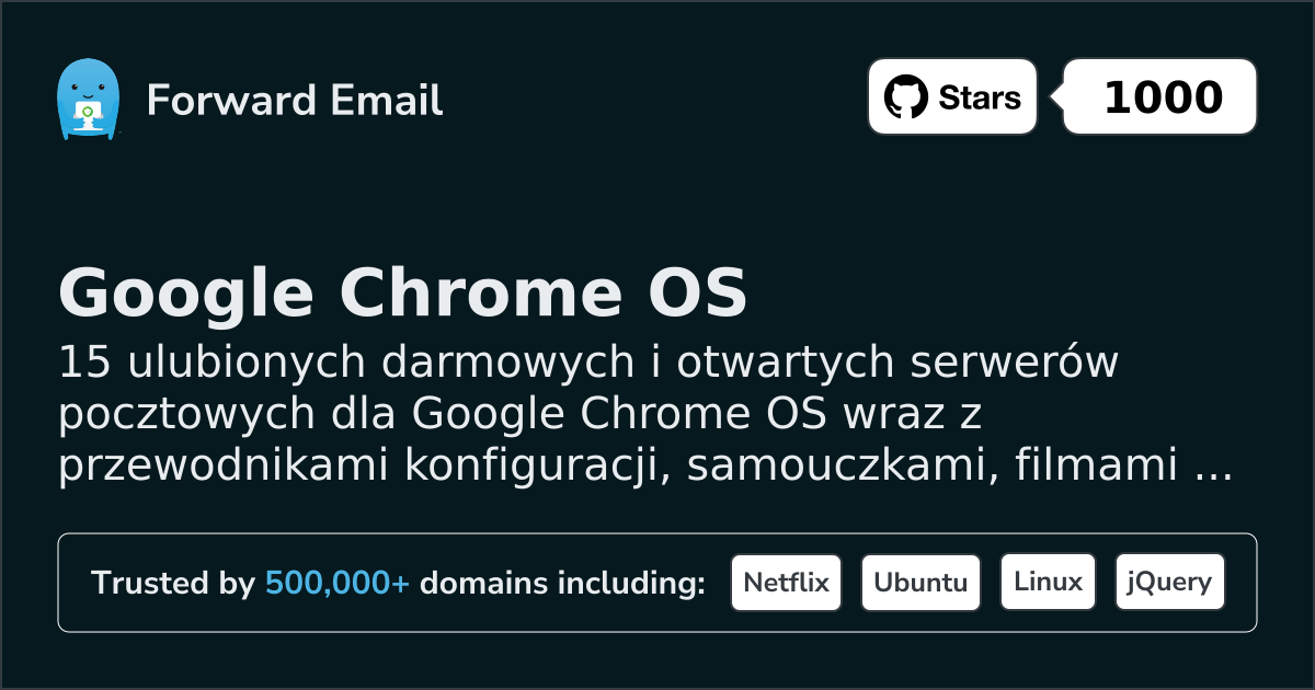 15 Favorited Open Source Email Servers for Google Chrome OS in 2026
