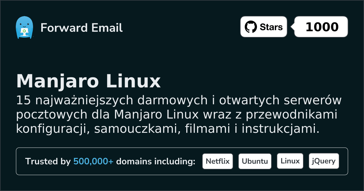 15 Important Open Source Email Servers for Manjaro Linux in 2026
