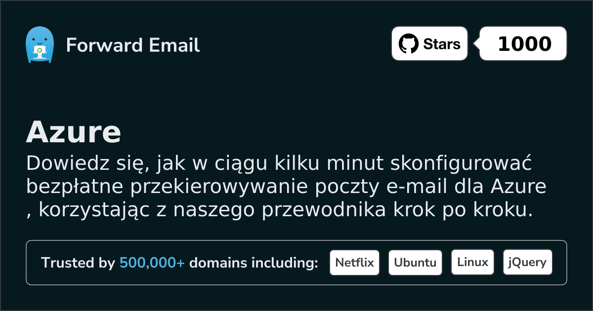 Jak skonfigurować pocztę e-mail za pomocą Azure