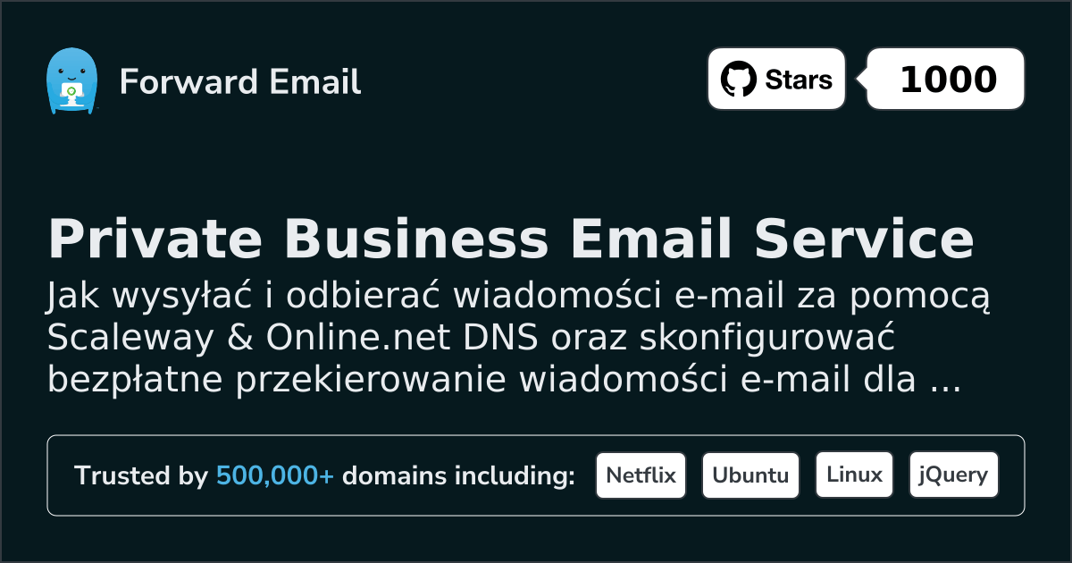 Jak skonfigurować pocztę e-mail za pomocą Scaleway & Online.net