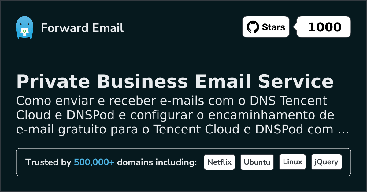 Como configurar e-mail com Tencent Cloud & DNSPod