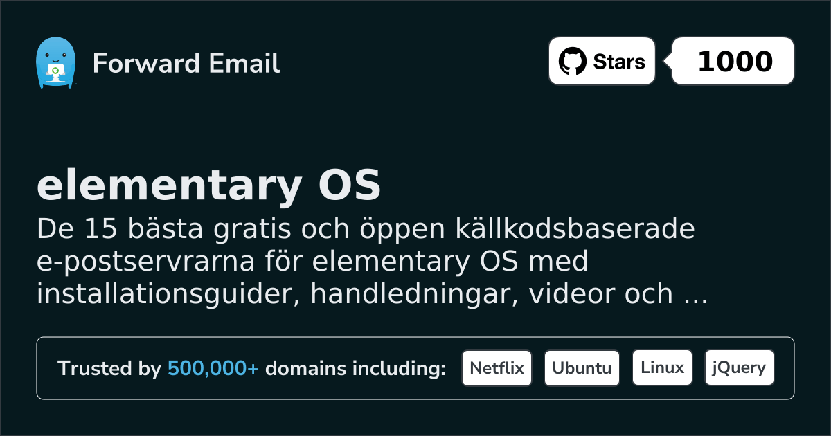 15 Top Open Source Email Servers for elementary OS in 2026
