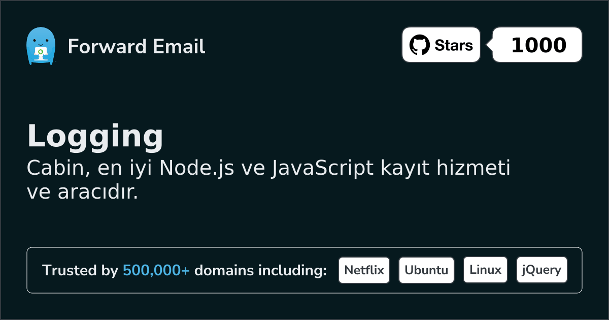 Node.js Günlük Kaydı Hizmeti