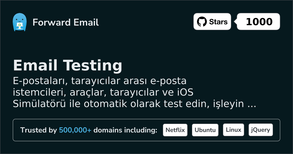 Tarayıcılar ve iOS için E-posta Testi Simülatörü