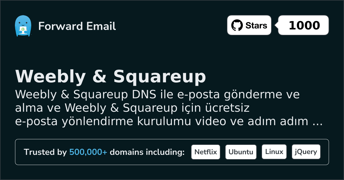 Weebly & Squareup ile E-posta Kurulumu