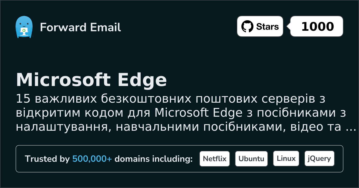 15 Important Open Source Email Servers for Microsoft Edge in 2026