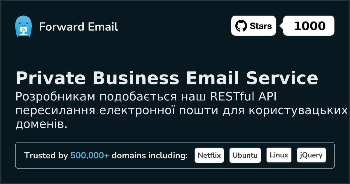 API електронної пошти розробника для користувацьких доменів та вебхуків