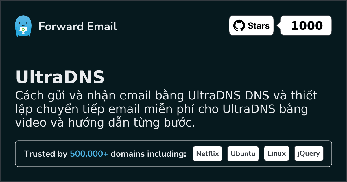Cách thiết lập Email với UltraDNS