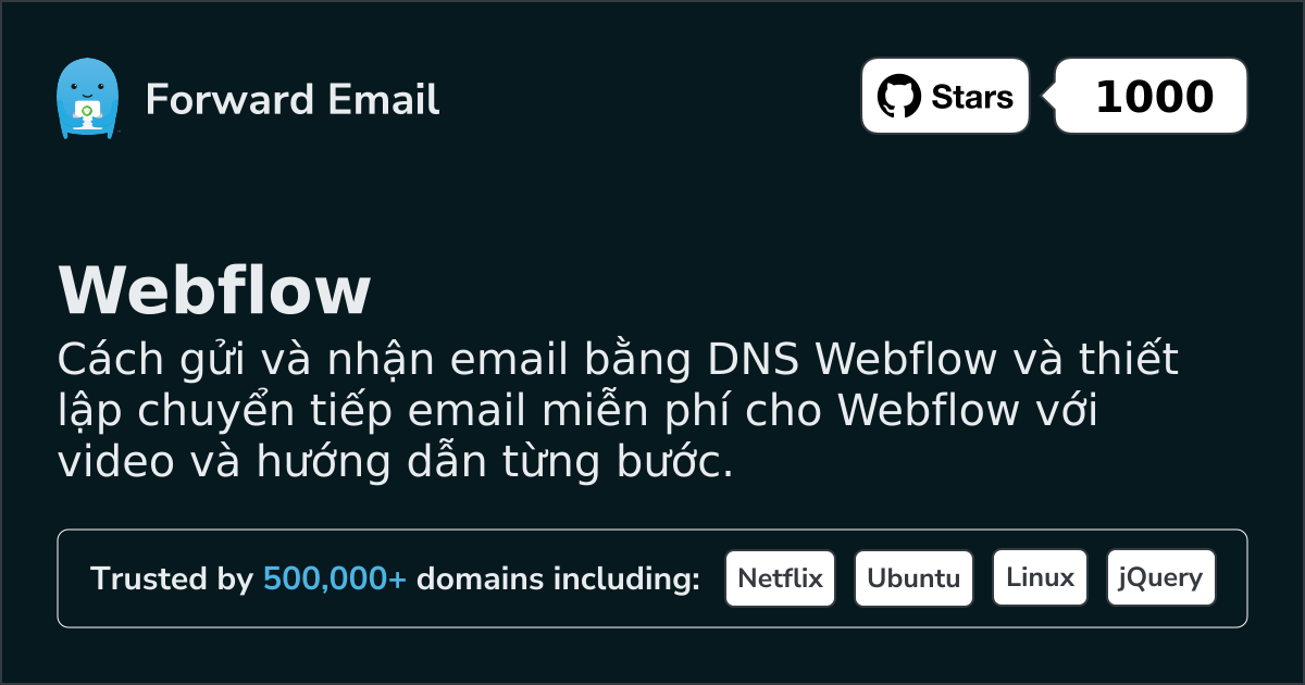 Cách thiết lập Email với Webflow